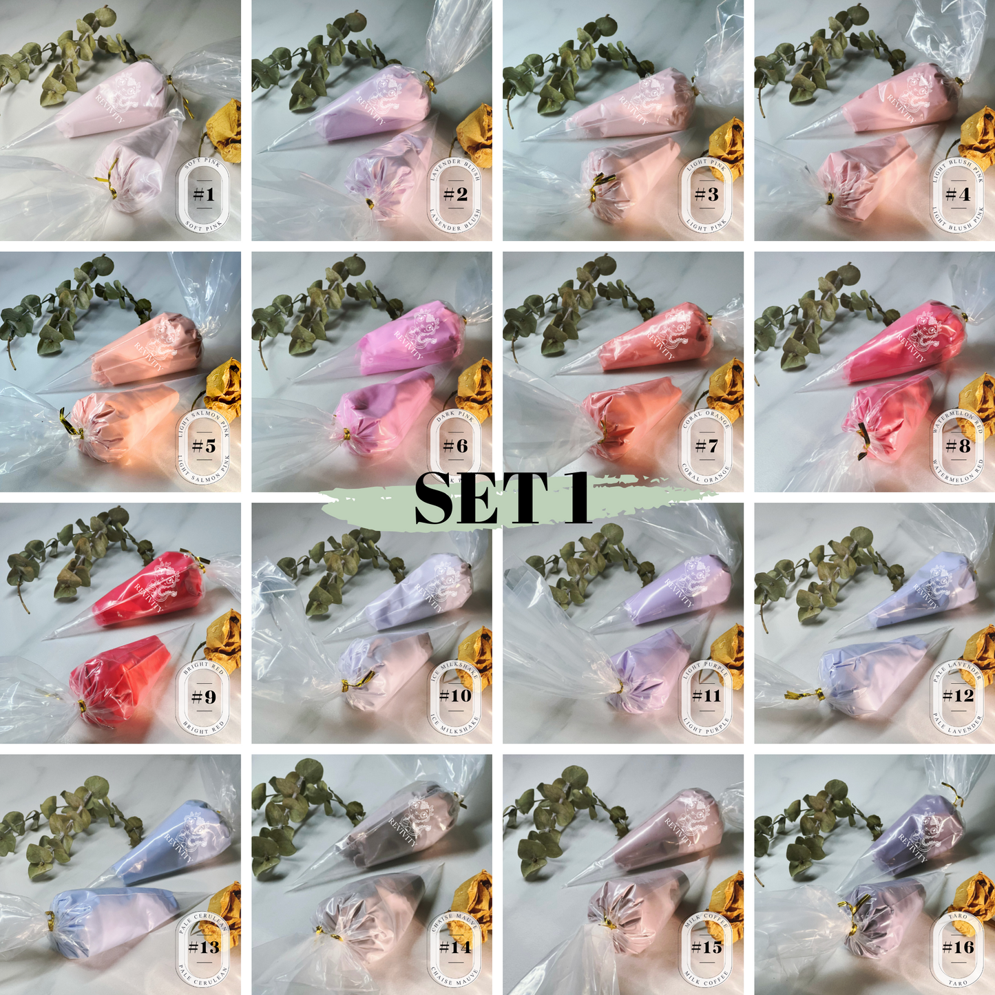 Decoden Cream Set – 16 or 17 Colours (100g Each) | 3 Set Options