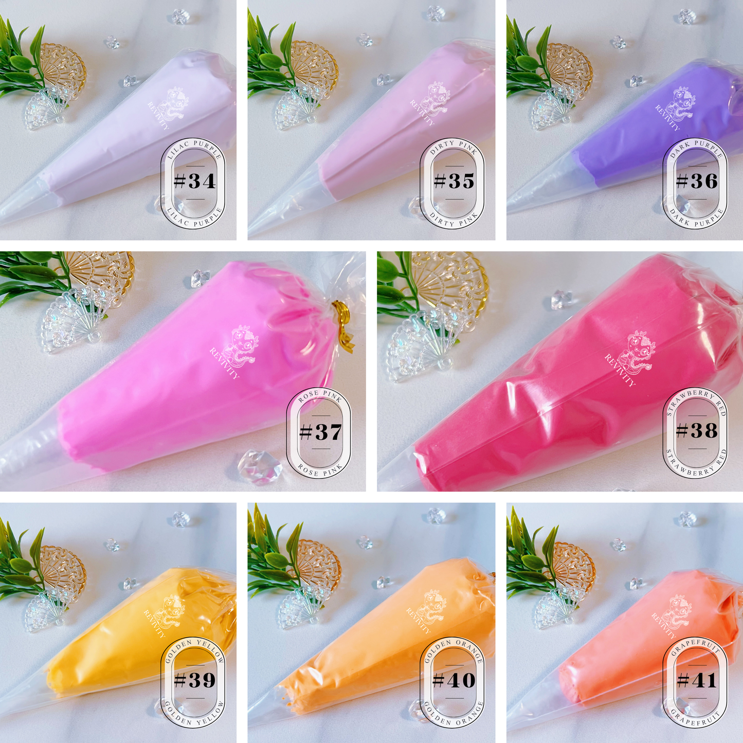 100g Decoden Cream in 33 Colours - Flexible, Self-Adhesive, Air-Drying Craft Cream for DIY Projects & Phone Case Decoration