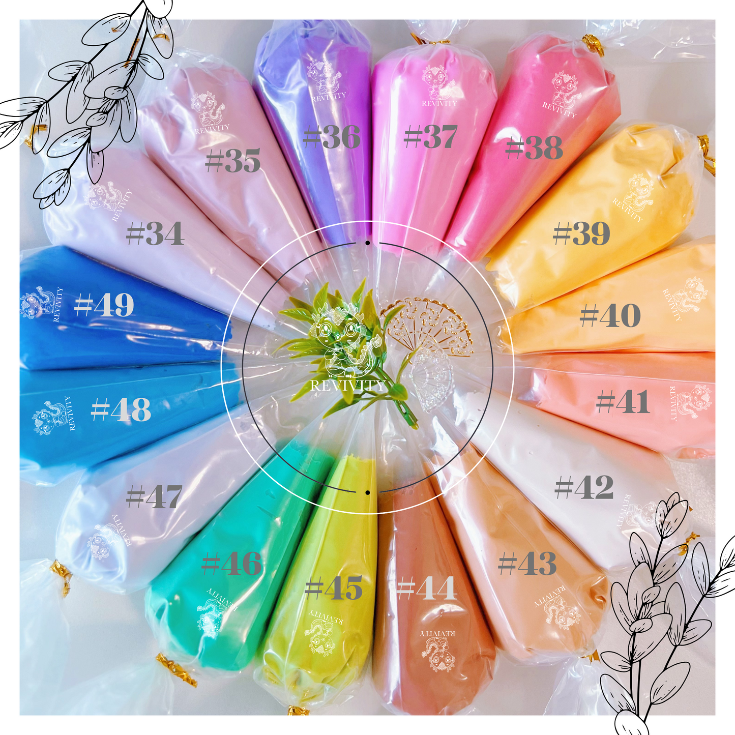 100g Decoden Cream in 33 Colours - Flexible, Self-Adhesive, Air-Drying Craft Cream for DIY Projects & Phone Case Decoration