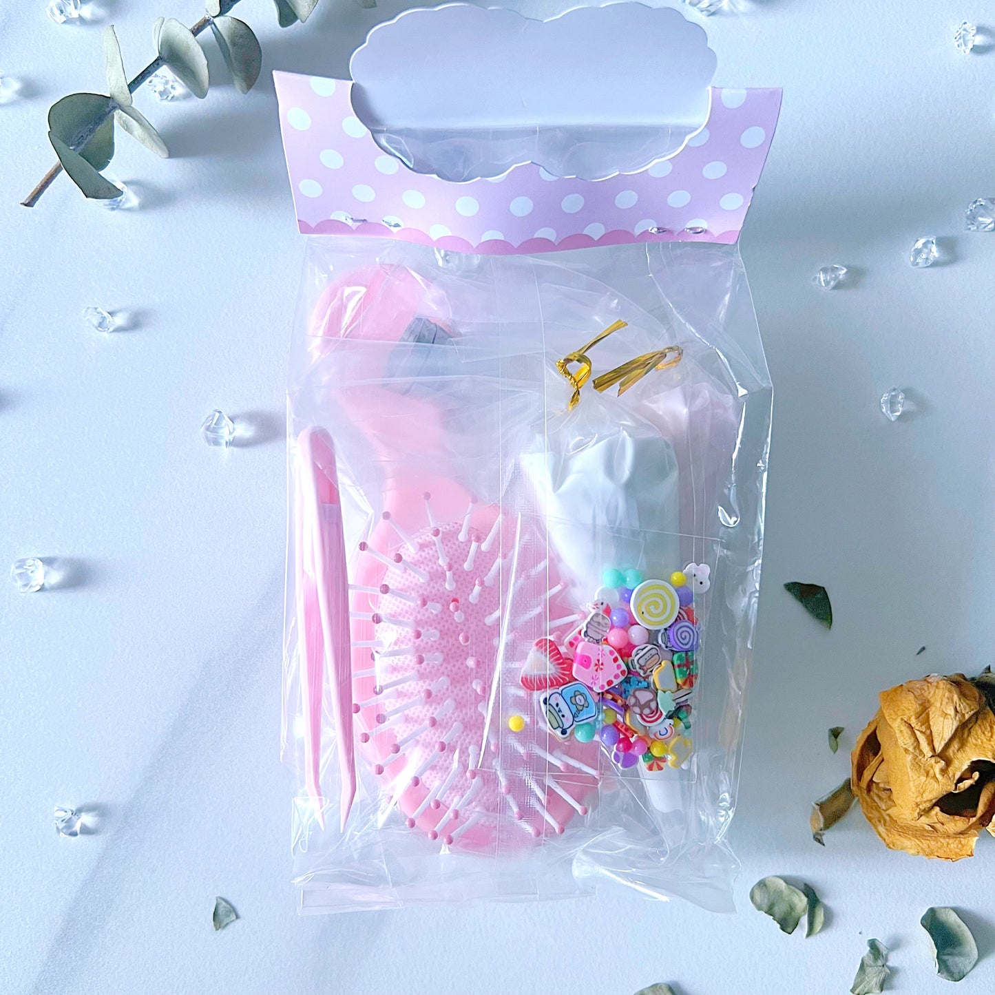 Kawaii DIY Air Cushion Brush Craft Kit – Kawaii-Themed Decoration Set in 6 Colour Options