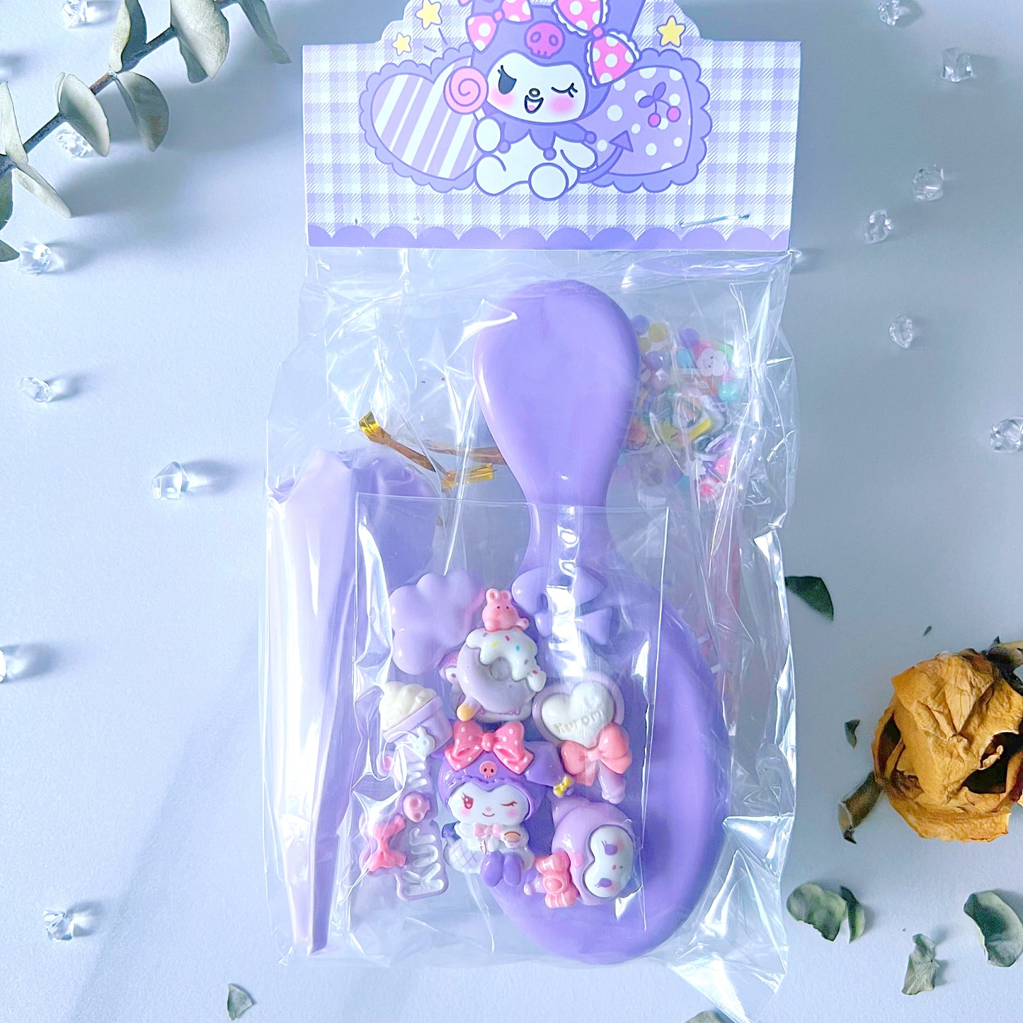 Kawaii DIY Air Cushion Brush Craft Kit – Kawaii-Themed Decoration Set in 6 Colour Options