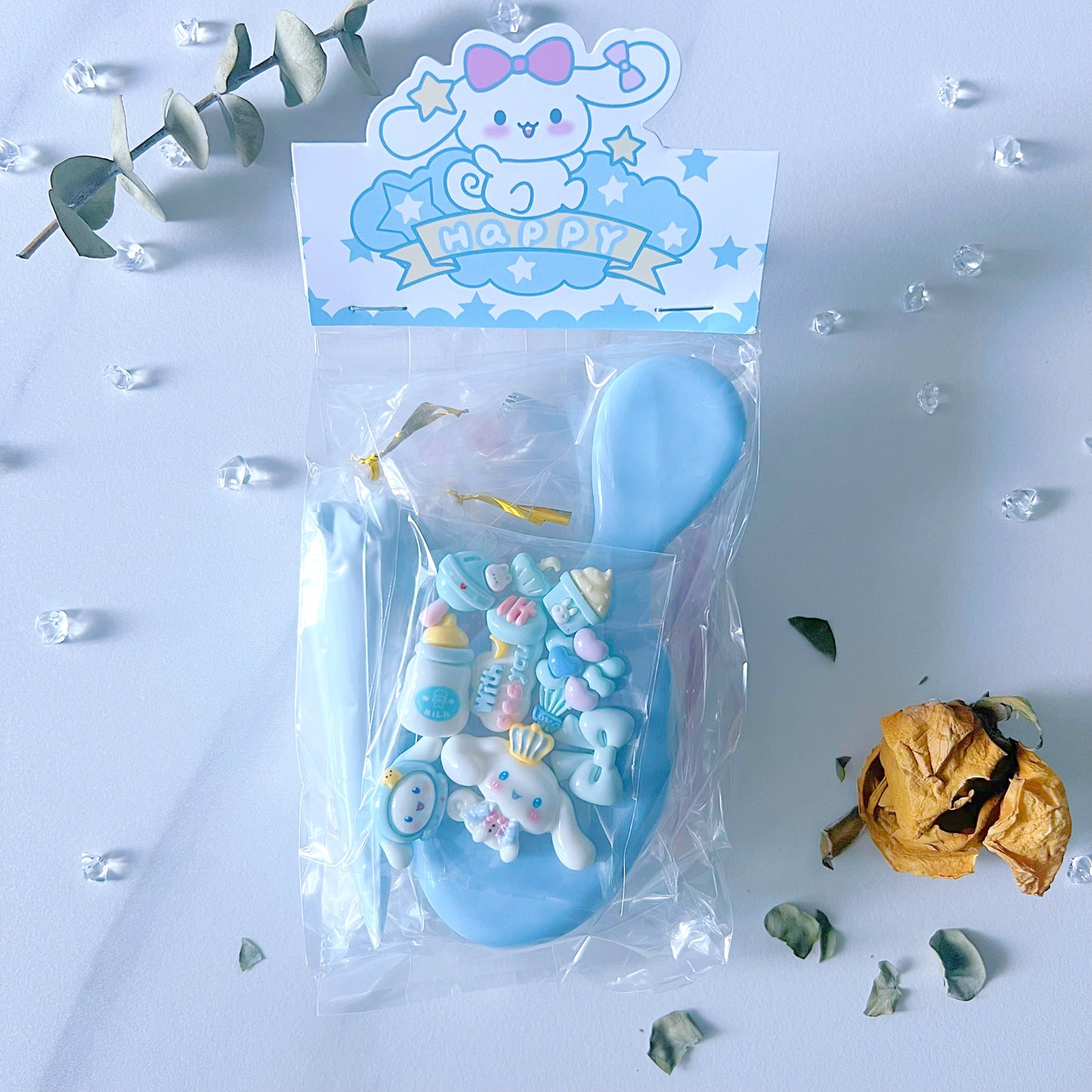 Kawaii DIY Air Cushion Brush Craft Kit – Kawaii-Themed Decoration Set in 6 Colour Options
