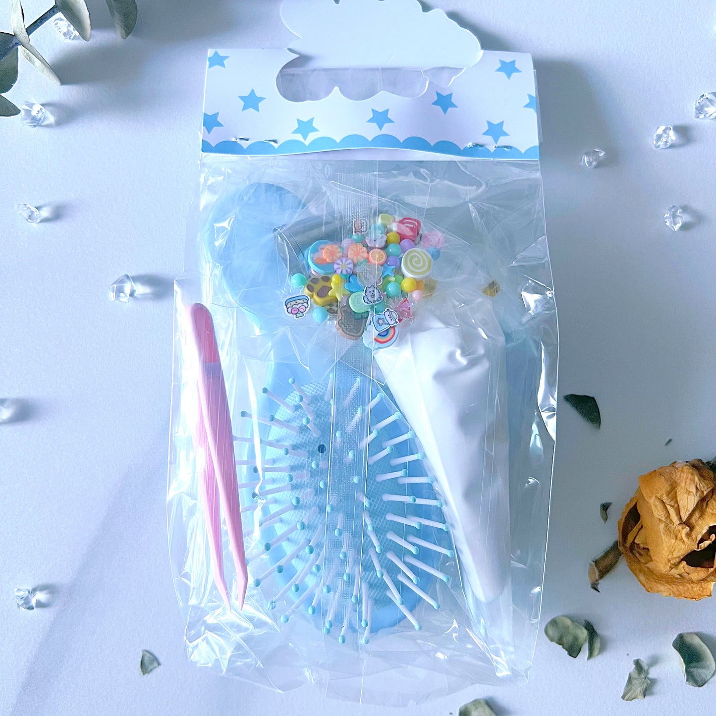 Kawaii DIY Air Cushion Brush Craft Kit – Kawaii-Themed Decoration Set in 6 Colour Options