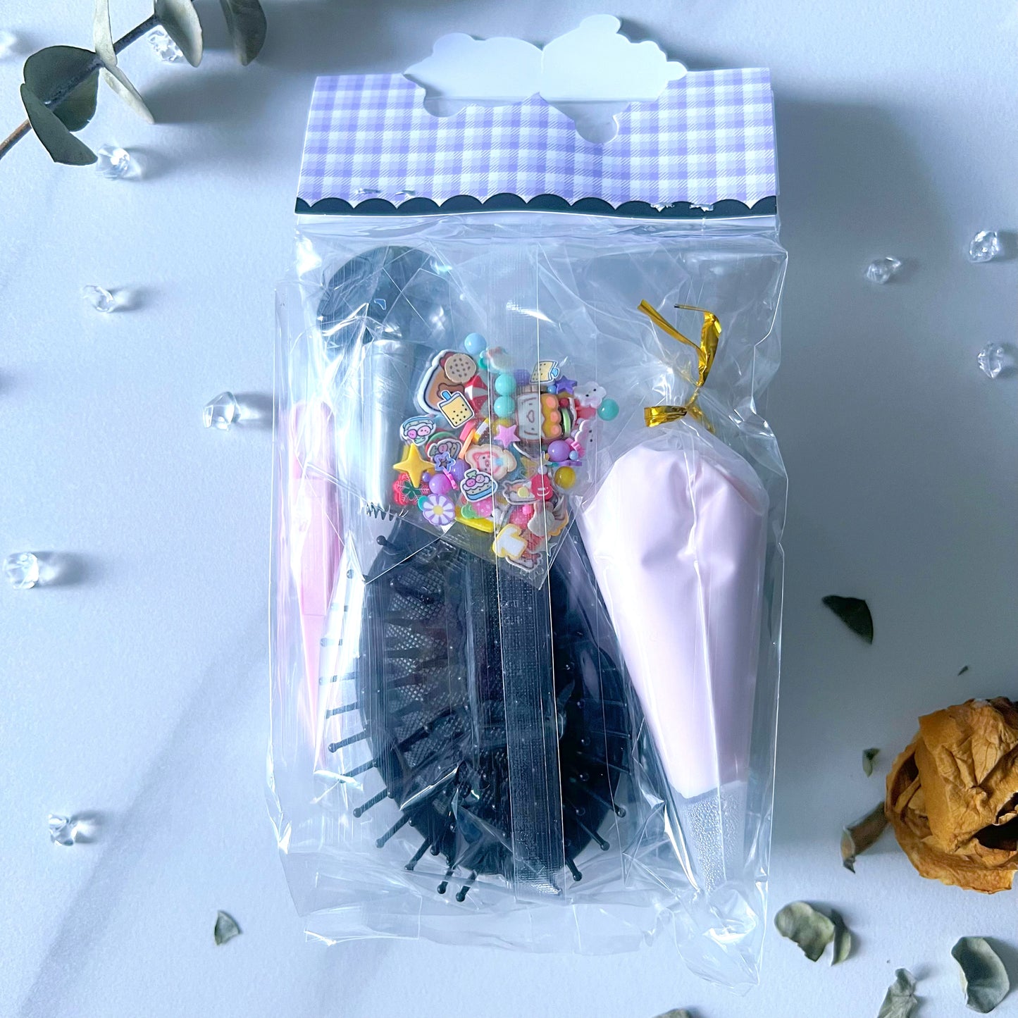 Kawaii DIY Air Cushion Brush Craft Kit – Kawaii-Themed Decoration Set in 6 Colour Options