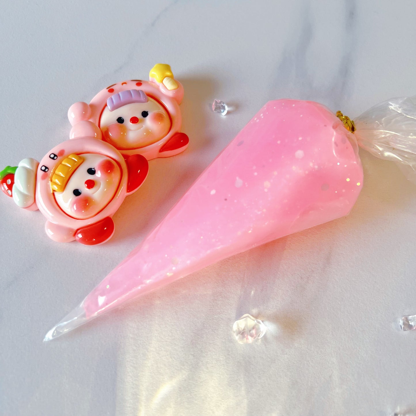 Glittery Jelly Decoden Cream Set (7 Colours, 100g each) – Kawaii Whipped Texture for DIY Crafts & Phone Cases