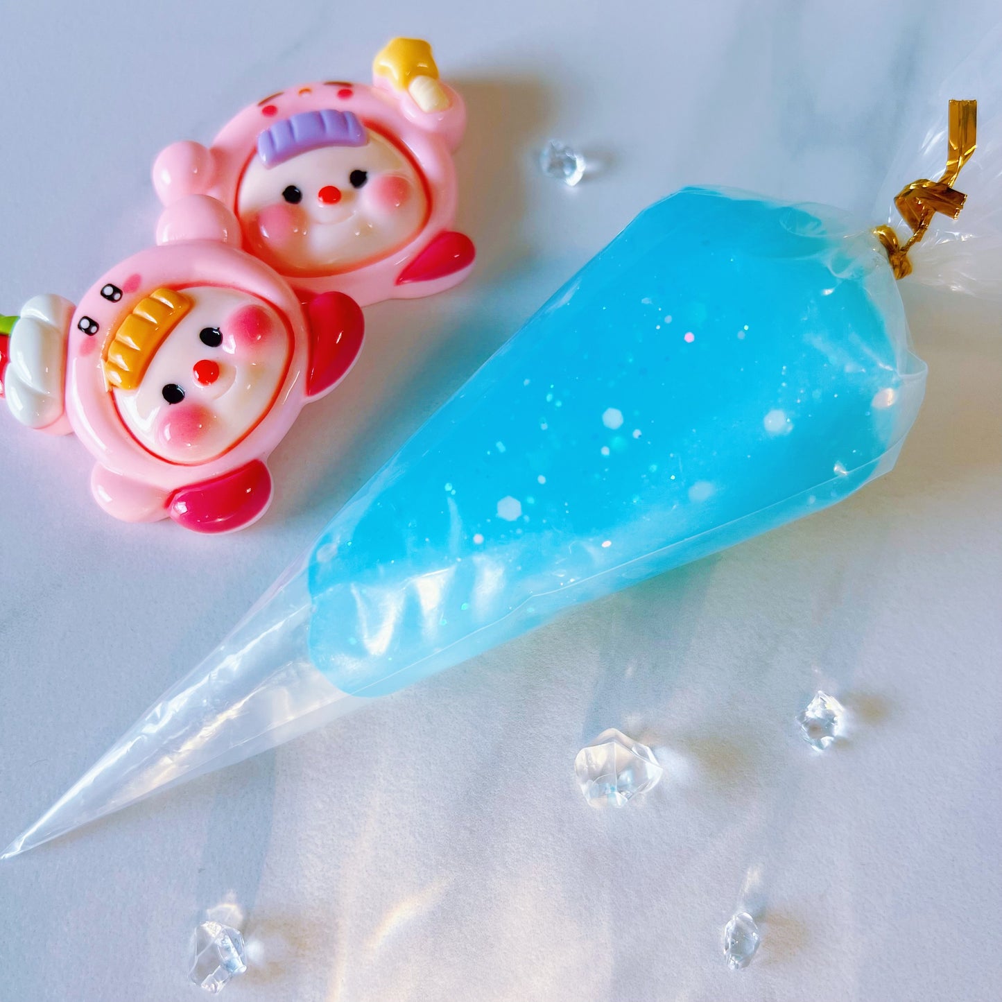 Glittery Jelly Decoden Cream Set (7 Colours, 100g each) – Kawaii Whipped Texture for DIY Crafts & Phone Cases