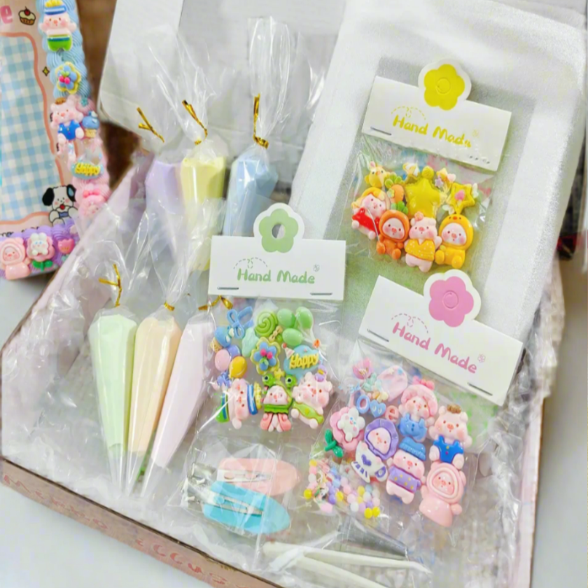 DIY Decoden Photo Frame Kit | 6-Inch Pig-Themed Frame Craft Set | Fun Festive Activity for Kids & Adults | Unique Xmas Gift