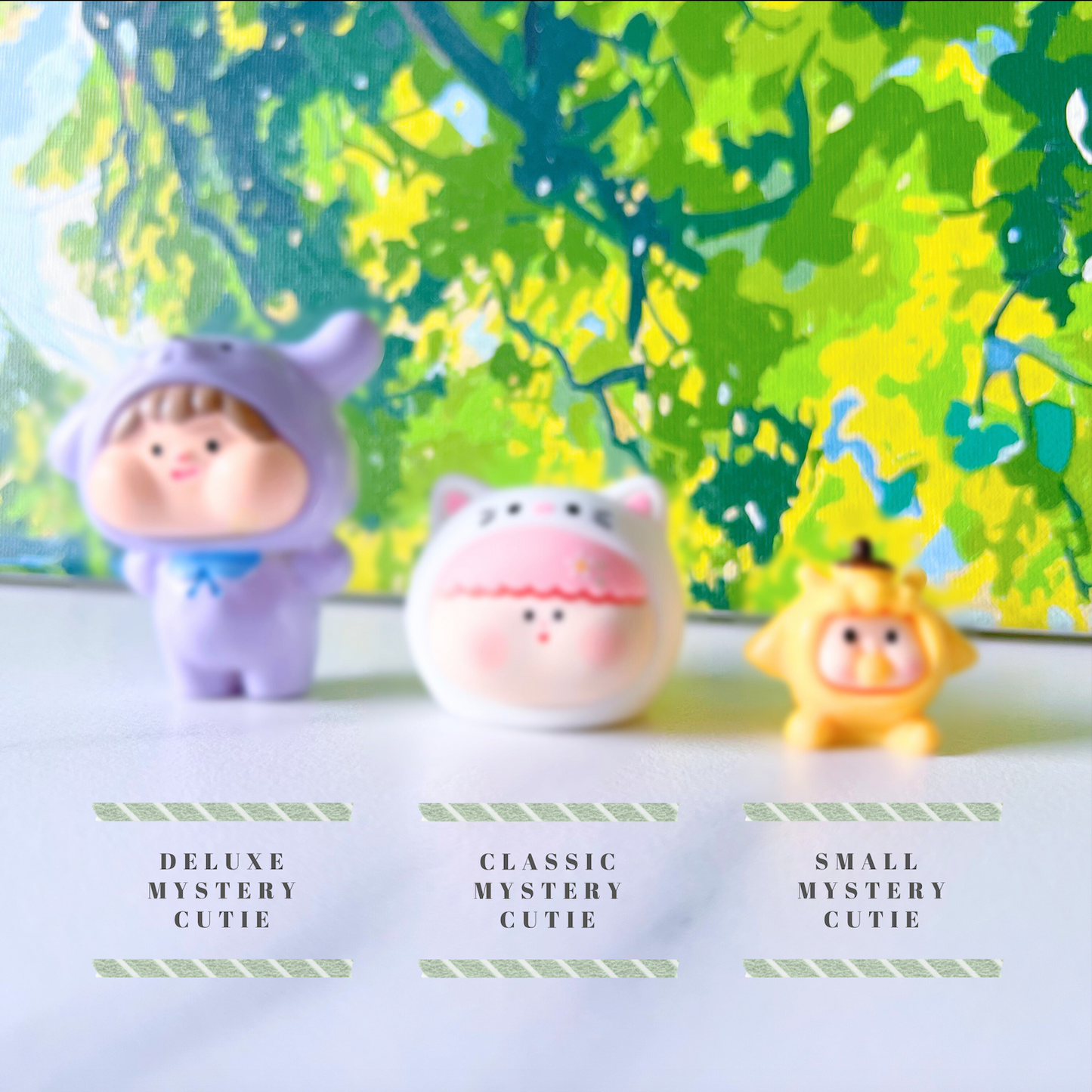 Mystery Decoden Kit with Figurine – DIY Kawaii Craft Set | Decoden Cream Glue, Cute Cabochons & Tools | 3 Size Options | Surprise Gift Box