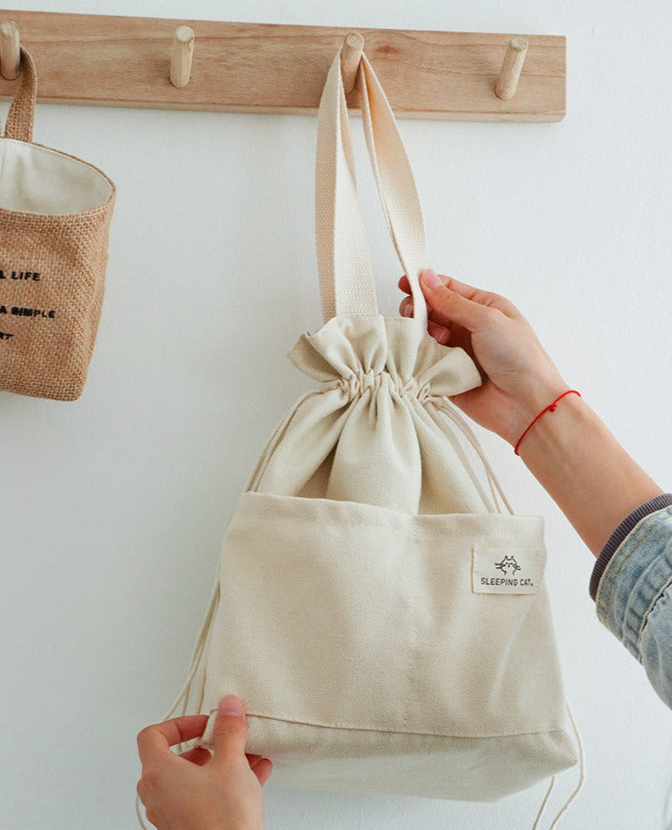 Japanese Style Canvas Lunch Bag