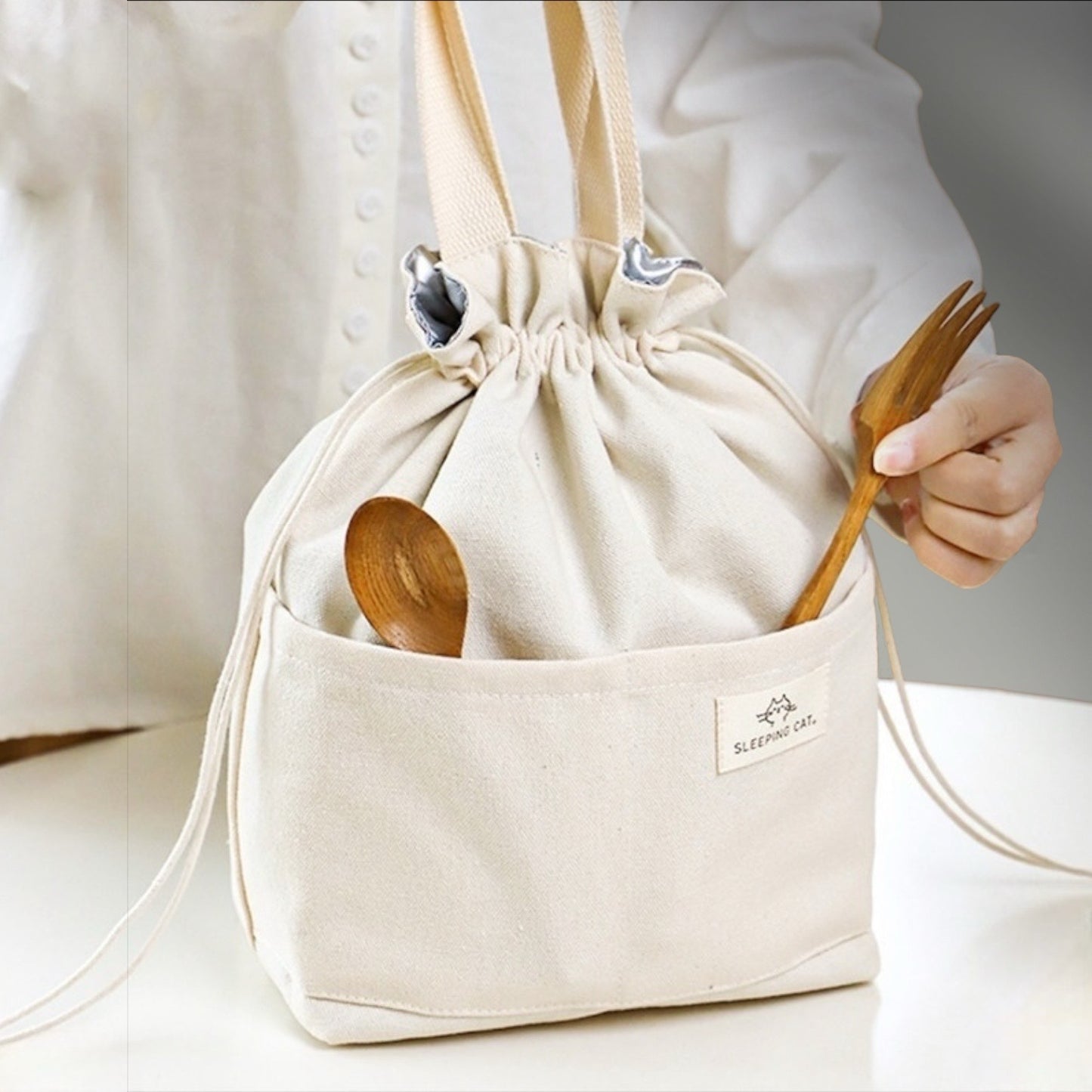 Japanese Style Canvas Lunch Bag